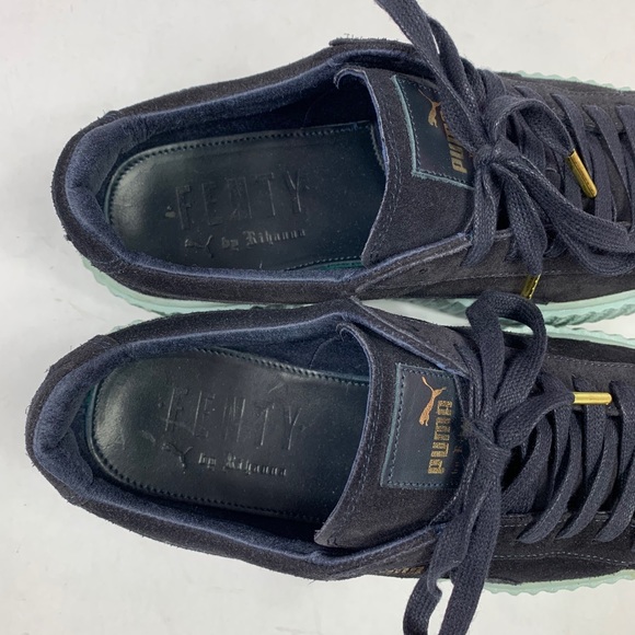 Puma Fenty Rihanna Suede Creepers Peacoat 361005 - Picture 8 of 11